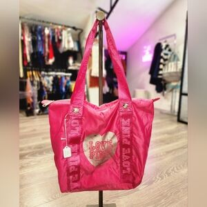 PINK Victoria's Secret Women's Tote Bag - Pink VINTAGE